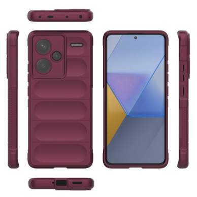 [Užsakomoji prekė] Dėklas Xiaomi Redmi Note 13 Pro+ 5G - Techsuit Magic Shield - Bordo 1