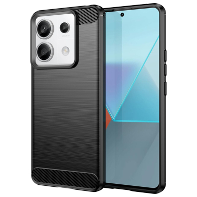 [Užsakomoji prekė] Dėklas Xiaomi Redmi Note 13 Pro - Techsuit Carbon Silicone - Juodas