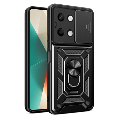 [Užsakomoji prekė] Dėklas Xiaomi redmi Note 13 - Techsuit CamShield Series - Juodas