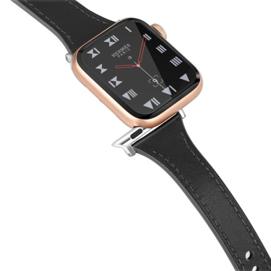 [Užsakomoji prekė] Dirželis skirtas Apple Watch 1 / 2 / 3 / 4 / 5 / 6 / 7 / SE / 8 / 9 (38 / 40 / 41 mm) - Techsuit Watchband (W033) - Juodas 1