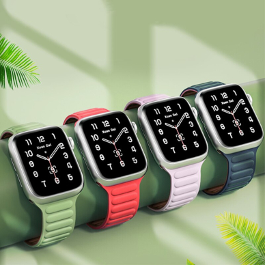 [Užsakomoji prekė] Dirželis skirtas Apple Watch 1 / 2 / 3 / 4 / 5 / 6 / 7 / SE / 8 / 9  (38 / 40  / 41mm) - Techsuit Watchband (W035) - Oranžinis 5