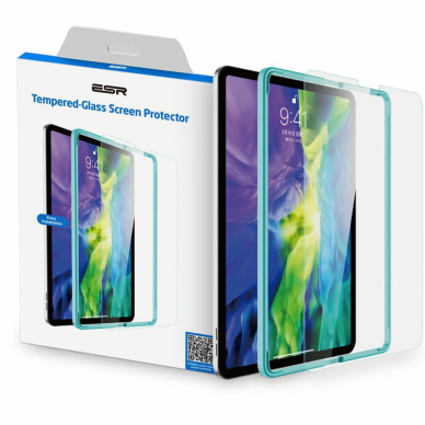 [Užsakomoji prekė] Ekrano apsauga skirta iPad Air 4 / 5 (2020 / 2022) / iPad Pro 11 (2018 / 2020 / 2021 / 2022) - ESR Tempered Glass 9H - permatomas 1