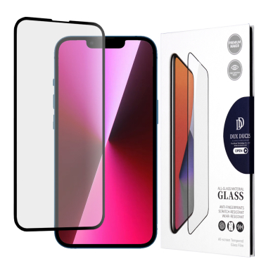 [Užsakomoji prekė] Ekrano apsauga skirta iPhone 13 / 13 Pro / 14 - Dux Ducis Tempered Glass - Juodas