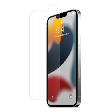 [Užsakomoji prekė] Ekrano apsauga skirta iPhone 13 / 13 Pro / iPhone 14 (2vnt) - Spigen Glas.TR EZ FIT - permatomas  1