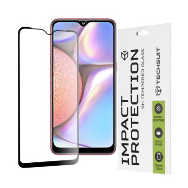 [Užsakomoji prekė] Ekrano apsauga skirta Samsung Galaxy A10 / A10s / M01s / M10 - Techsuit 111D Full Cover / Full Glue Glass - Juodas