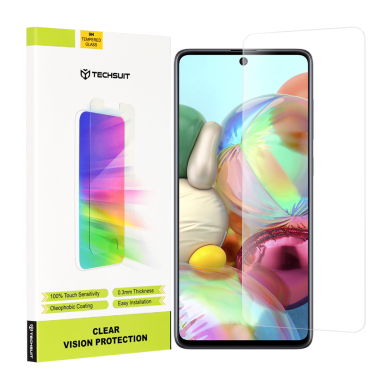 [Užsakomoji prekė] Ekrano apsauga skirta Samsung Galaxy A71 4G / A71 5G / Note 10 Lite / M51 - Techsuit permatomas Vision Glass - permatomas