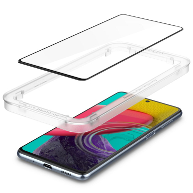 [Užsakomoji prekė] Ekrano apsauga skirta Samsung Galaxy M53 - Spigen Glass.TR Align Master - Juodas 1