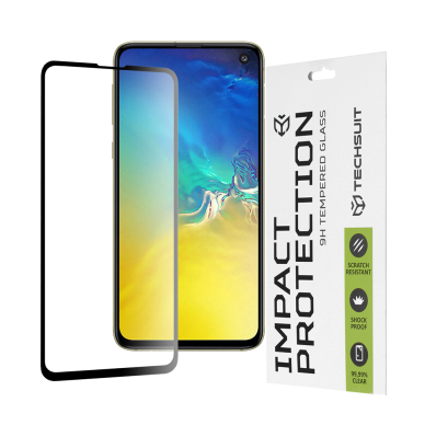 [Užsakomoji prekė] Ekrano apsauga skirta Samsung Galaxy S10e - Techsuit 111D Full Cover / Full Glue Glass - Juodas