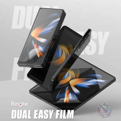 [Užsakomoji prekė] Ekrano apsauga skirta Samsung Galaxy Z Fold4 - Ringke Dual Easy Full - permatomas 1