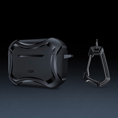 [Užsakomoji prekė] ESR - Cyber Armor Tough Case HaloLock - Apple AirPods Pro 1 / 2 - Juodas 1