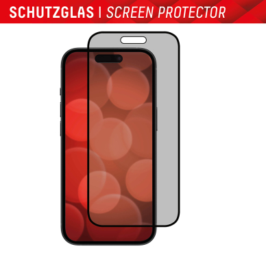 [Užsakomoji prekė] Grūdintas stikliukas iPhone 16 Plus - Displex Real Glass Privacy Full Cover - Juodas 5