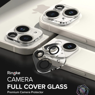 [Užsakomoji prekė] Kameros apsauga iPhone 15 / 15 Plus (2vnt) - Ringke Camera Protector Glass - Skaidrus 3