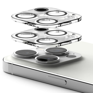 [Užsakomoji prekė] Kameros apsauga iPhone 15 Pro (set 2) - Ringke Camera Protector Glass - Skaidrus