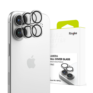 [Užsakomoji prekė] Kameros apsauga iPhone 16 / iPhone 16 Plus (set 2) - Ringke Camera Protector Glass - Skaidrus 3