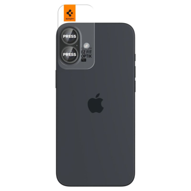 [Užsakomoji prekė] Kameros apsauga iPhone 16 / iPhone 16 Plus (set 2) - Spigen Glas.tR Optik EZ Fit Pro - Skaidrus 2