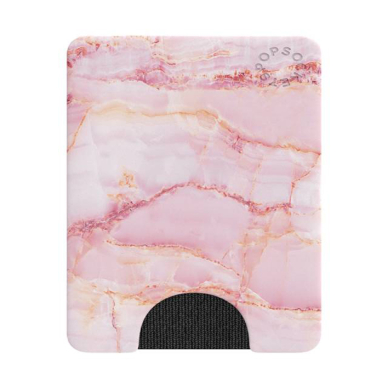 [Užsakomoji prekė] Laikiklis - PopSockets PopWallet - Rožinis Marble