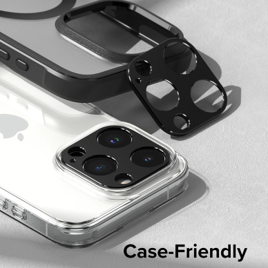 [Užsakomoji prekė] Protectie Camera pentru iPhone 15 Pro / 15 Pro Max - Ringke Camera Styling - Juodas 2