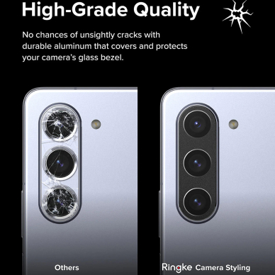 [Užsakomoji prekė] Protectie Camera pentru Samsung Galaxy Z Fold5 - Ringke Camera Styling - Juodos spalvos 3