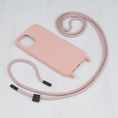 [Užsakomoji prekė] Telefono dėklas iPhone 12 Pro - Techsuit Crossbody Lanyard - Geltonas  4