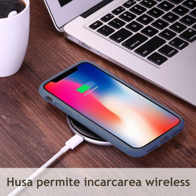 [Užsakomoji prekė] Telefono dėklas iPhone 14 Plus - Techsuit Soft Edge Silicone - Denim Mėlynas  4