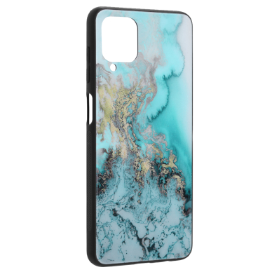 [Užsakomoji prekė] Telefono dėklas Samsung Galaxy A12 / A12 Nacho - Techsuit Glaze Series - Mėlynas Ocean  1