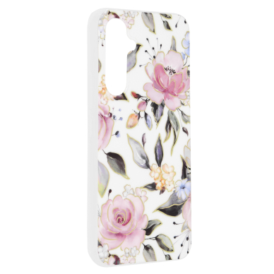 [Užsakomoji prekė] Telefono dėklas Samsung Galaxy A54 - Techsuit Marble Series - Chloe Baltas UYK729 5