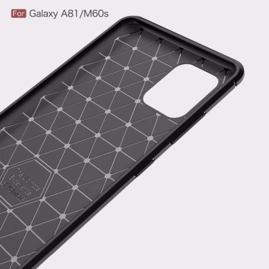 [Užsakomoji prekė] Telefono dėklas Samsung Galaxy Note 10 Lite - Techsuit Carbon Silicone - Juodas 2