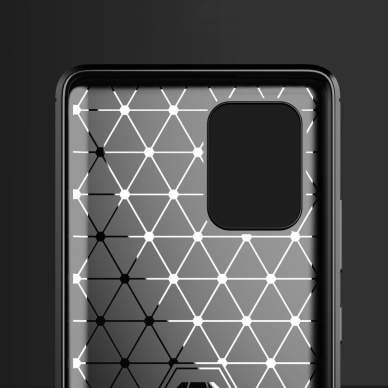 [Užsakomoji prekė] Telefono dėklas Samsung Galaxy S10 Lite - Techsuit Carbon Silicone - Juodas 1