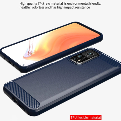 [Užsakomoji prekė] Telefono dėklas Xiaomi Mi 10T 5G / Mi 10T Pro 5G - Techsuit Carbon Silicone - Juodas 6