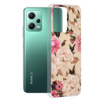 [Užsakomoji prekė] Telefono dėklas Xiaomi Redmi Note 12 5G / Poco X5 - Techsuit Marble Series - Mary Berry Nude