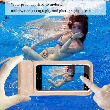 [Užsakomoji prekė] Vandeniui atsparus dėklas - Techsuit Waterproof Case (TWC1) - Auksinis 1