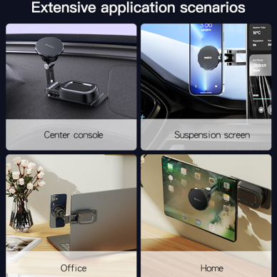 [Užsakomoji prekė] Yesido - Car Holder (C155) - Magnetic Grip, Folding Feature, for Tesla Display Model 3/Y - Juodas 10