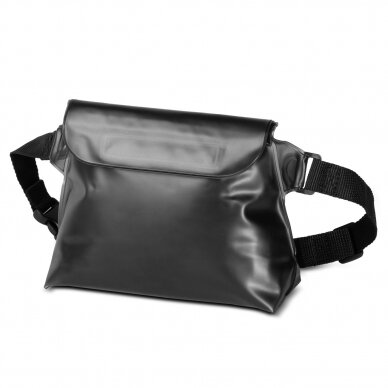 Vandeniui atsparus dėklas PVC waterproof pouch / waist bag - juodas