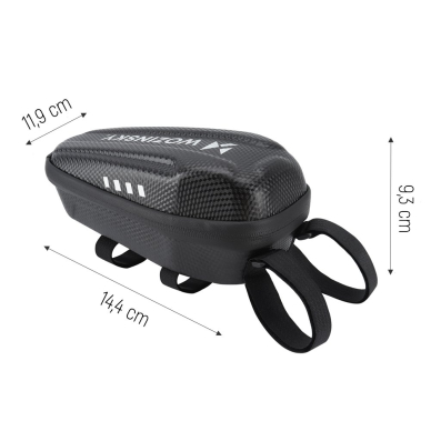 Vandeniui Atsparus Krepšys Skirtas Elektriniam Paspirtukui Wozinsky waterproof electric scooter handlebar bag 2L Juodas (WSB3BK) 3