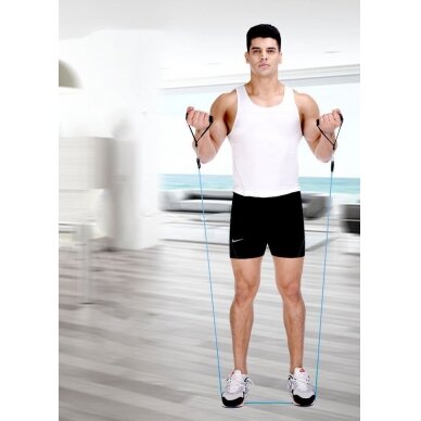 Wozinsky 11 Pack Exercise Resistance Bands with Handles Exercise Stretch Fitness Home Set Include 5 Stackable Exercise Bands with Carry Bag (WRTS5-01) UGLX912 19