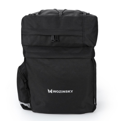 Wozinsky Bicycle Bike Pannier Bag Rear Trunk Bag with Shoulder Strap and Bottle Case 60L black (WBB13BK) UGLX912 3