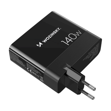 Wozinsky CGWCB 140W GaN wall Įkroviklis  3 x USB-C / 2 x USB-A - Juodas 2