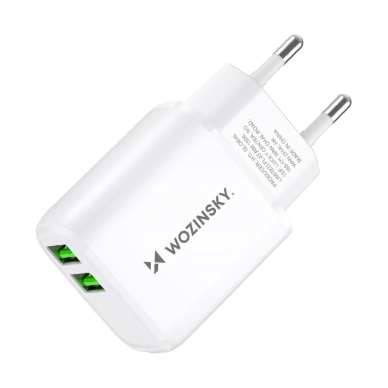 Wozinsky CUWCW 2.4A 2 x USB-A wall Įkroviklis  - baltas 3