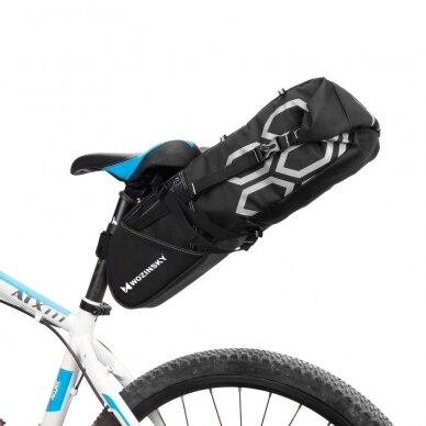 Wozinsky large roomy bicycle bag under the saddle 12 L black (WBB9BK) UGLX912 11