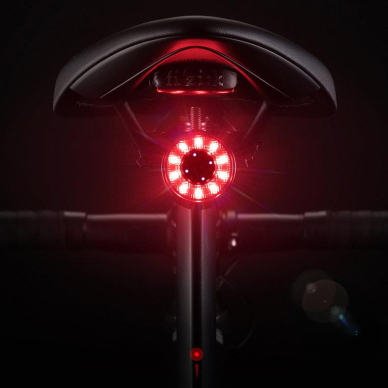 Wozinsky LED rear bicycle light with micro USB red light 5 modes black (WRBLB2) 9