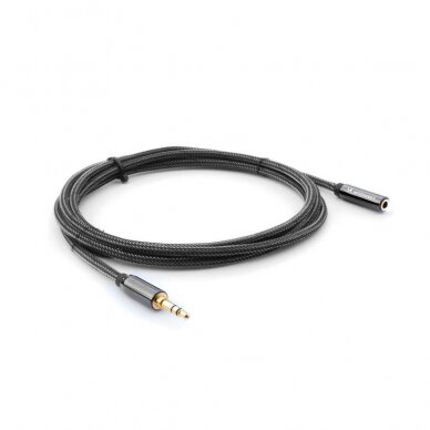 Wozinsky mini jack extension cable (female-male) AUX extension 3 m black 4