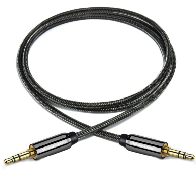 Wozinsky universal mini jack cable 2x AUX cable 3 m Juodas 2