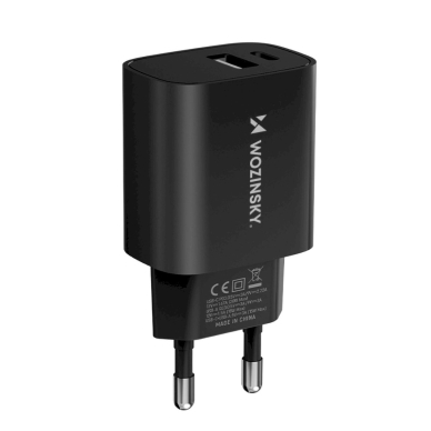 Wozinsky WGWCB USB-A USB-C 20W wall Įkroviklis  - Juodas 1