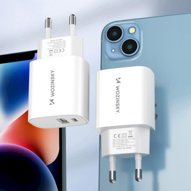 Wozinsky WGWCW USB-A USB-C 20W wall Įkroviklis  - baltas 11