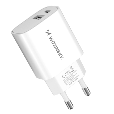 Wozinsky WGWCW USB-A USB-C 20W wall Įkroviklis  - baltas 2