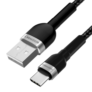 Wozinsky WNBAC1 USB-A / USB-C 2.4A Kabelis 1 m - Juodas 2