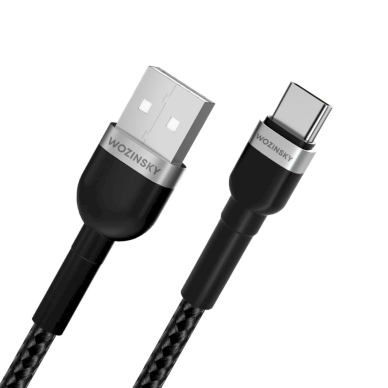 Wozinsky WNBAC2 USB-A / USB-C 2.4A Kabelis 2 m - Juodas 3