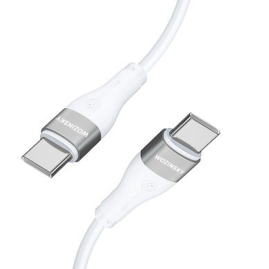 Wozinsky WSTCC1 USB-C / USB-C PD 65W Kabelis 1 m long - baltas 2