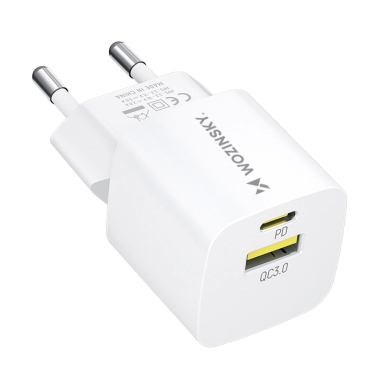 Wozinsky WWCEAC GaN USB-A USB-C 33W wall Įkroviklis  - baltas 4