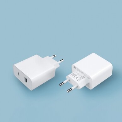 Xiaomi Mi wall charger USB / USB-C 33W EU Baltas (BHR4996GL) 5